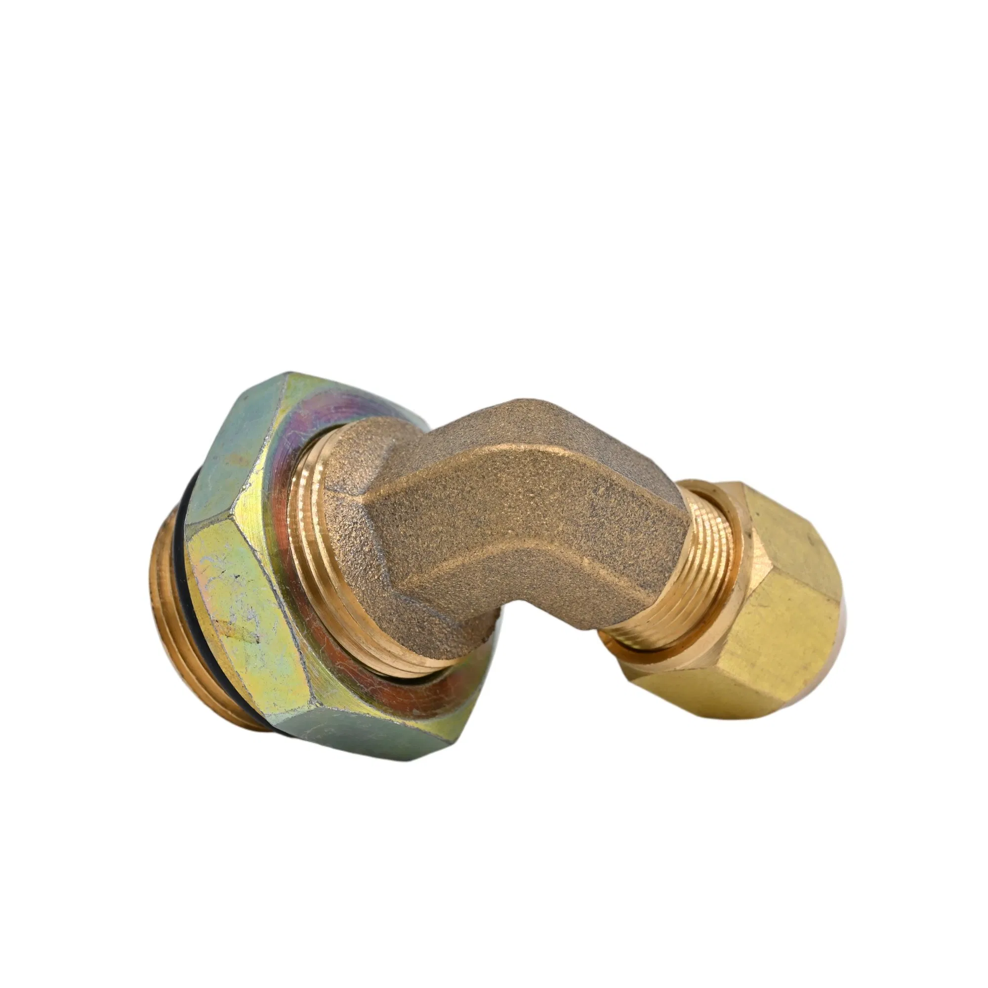 Brass Pipe Compression Connector Fitting Elbow Fitting for Semi-Trailer