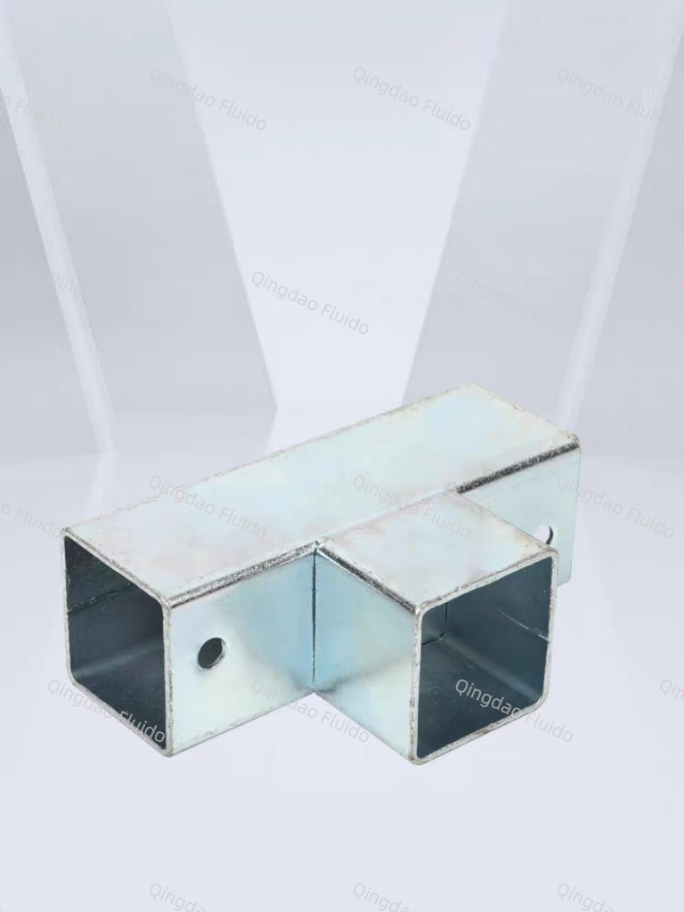 Square Pipe Connector for Assembling Industrial-Style Furniture