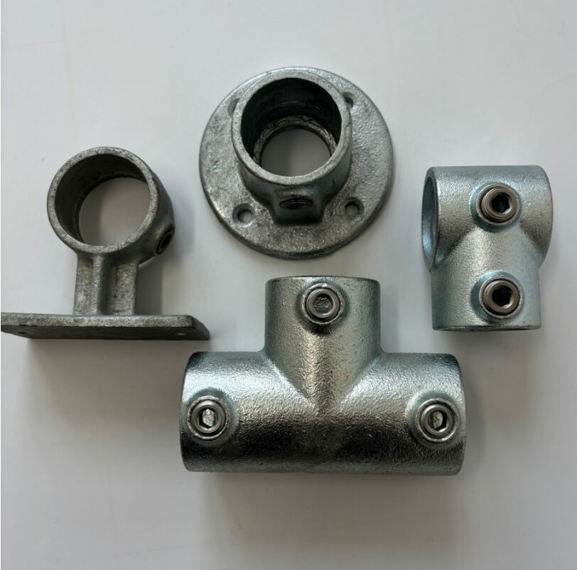 Galvanized Pipe Handrail Fitting Butt Weld Key Clamp Malleable Iron Elbow Fitting