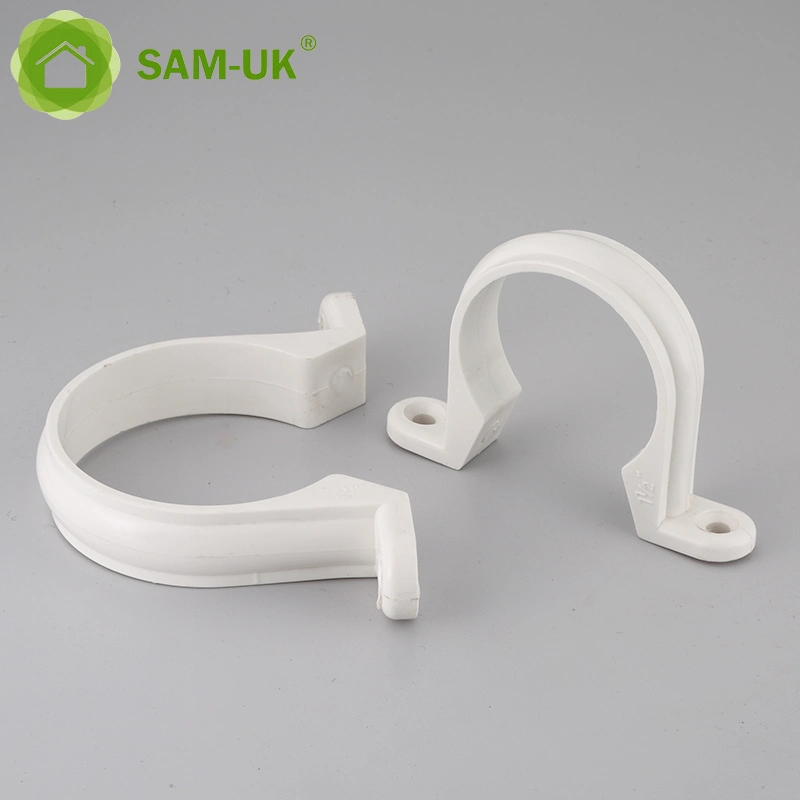 Factory Customized Size Water Supply and Drainage High Pressure UPVC Pipe Fittings Name of 4 Inch Pipe Clip and Fitting