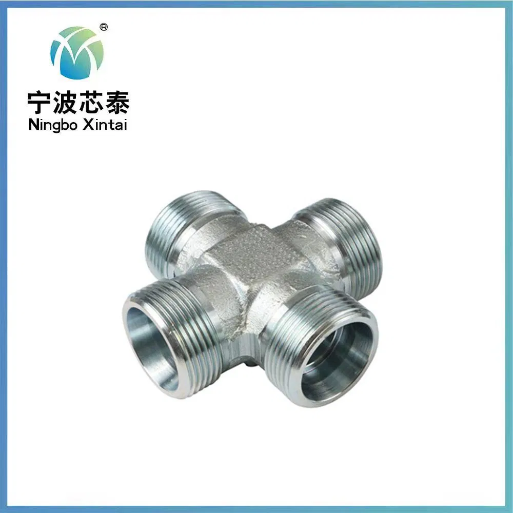 Xc Xd 316 Stainless Steel 2 Ways 4-Ways Cross Connector Tube Forged Pipe Round Tube Connector Compression Fitting