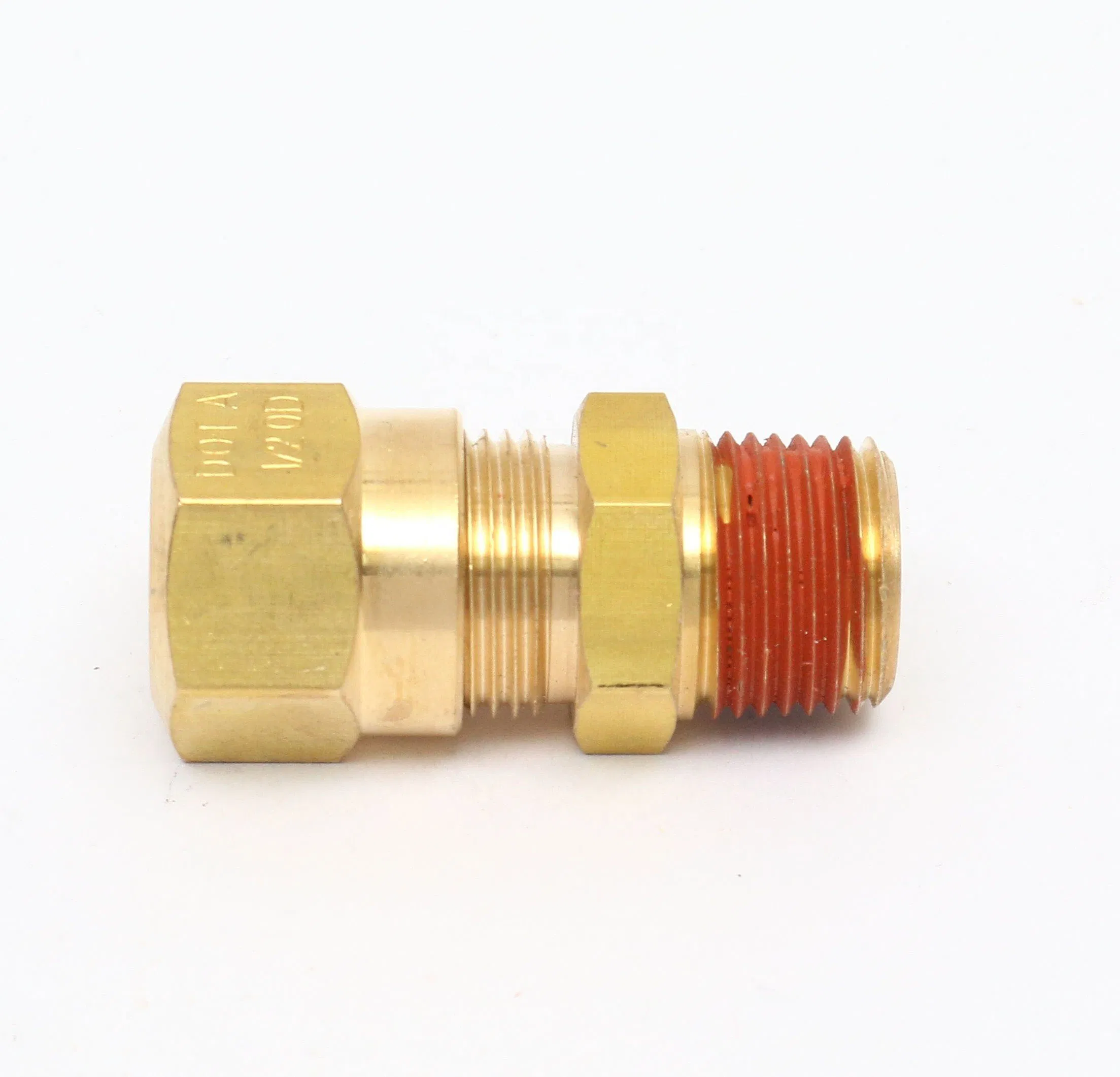Straight Brass Male NPT DOT Ferrule Pipe Fittings