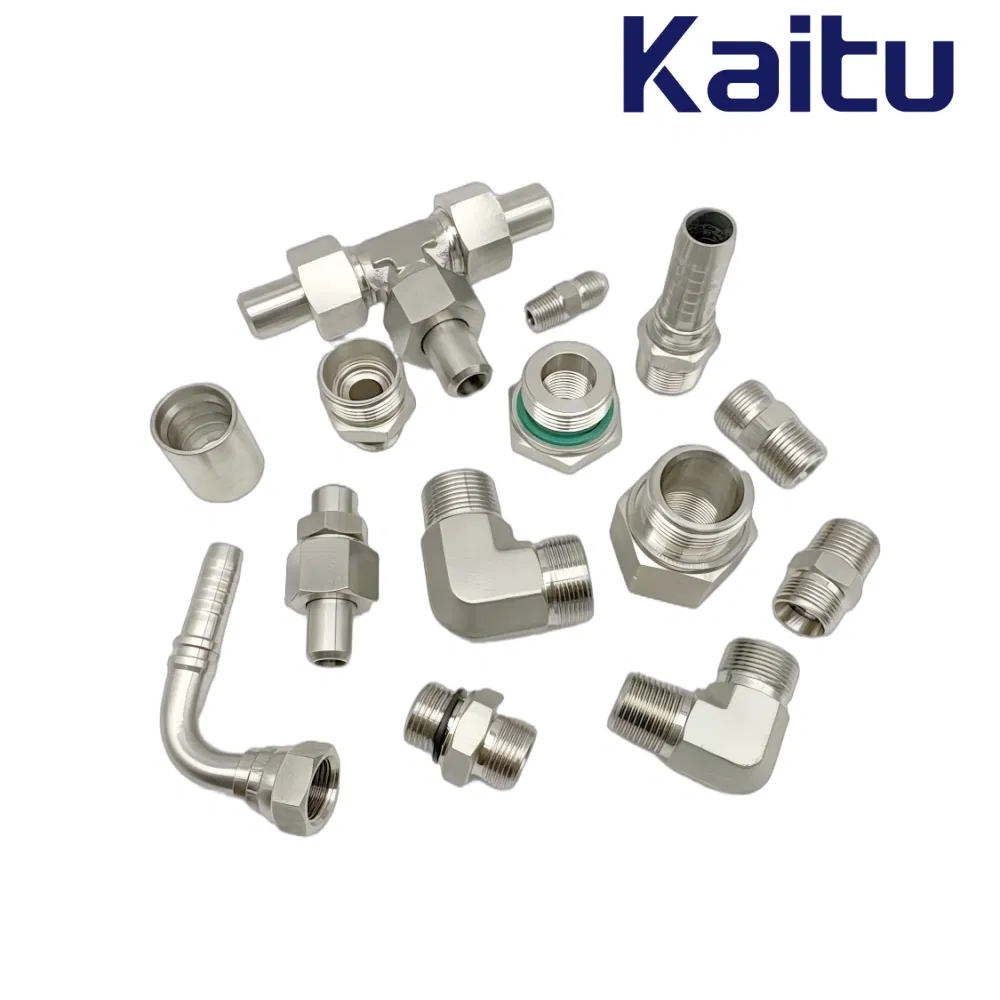 Stainless Steel Adapter Metric Hydraulic Rubber Hose Tube Assembly Fitting NPT Jic SAE Bsp Metric Orfs