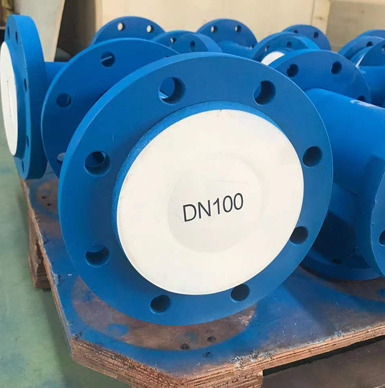 Corrosion Resistance Customized PTFE Lined Equal Tee Spool Pipes Carbon Steel Pipe Fittings