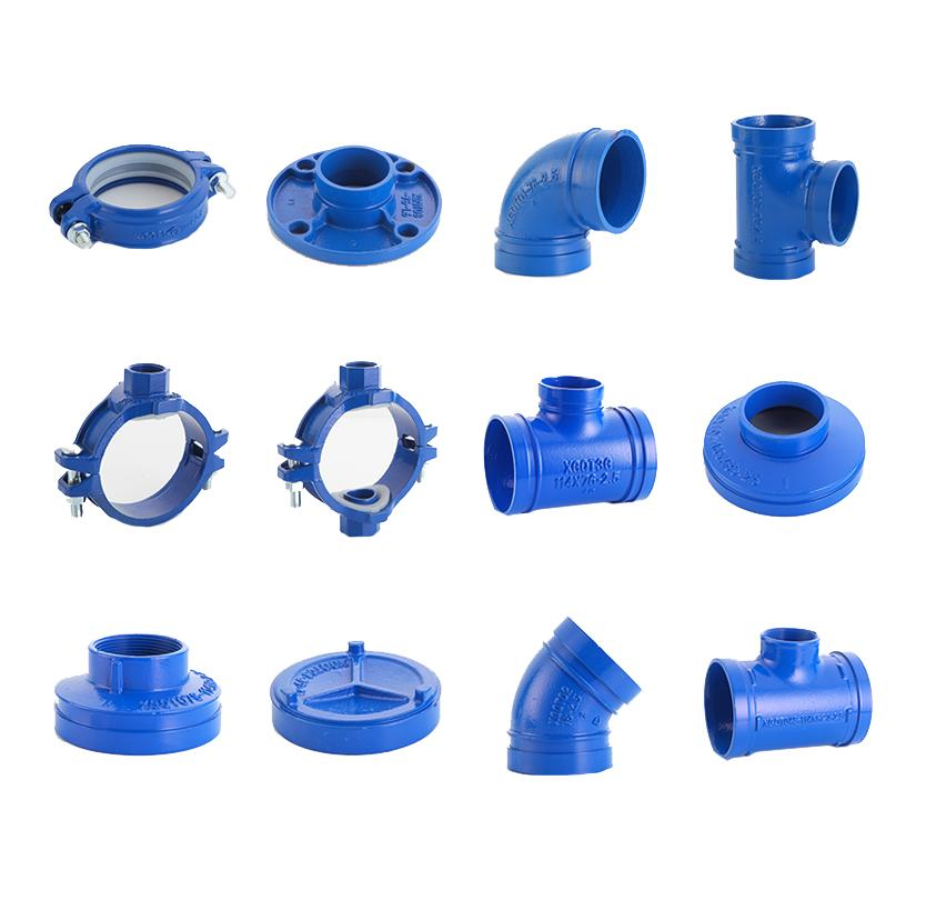 Fusion Bonded Epoxy Coated Ductile Iron Flanged All Socket Tee Pipe Fittings