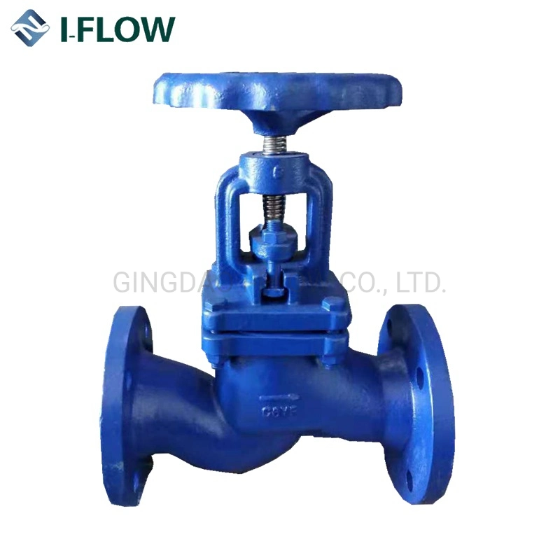 Angle Water Valve Cast Iron/Cast Steel Pn16 Steam Bellow Seal Globe Valve