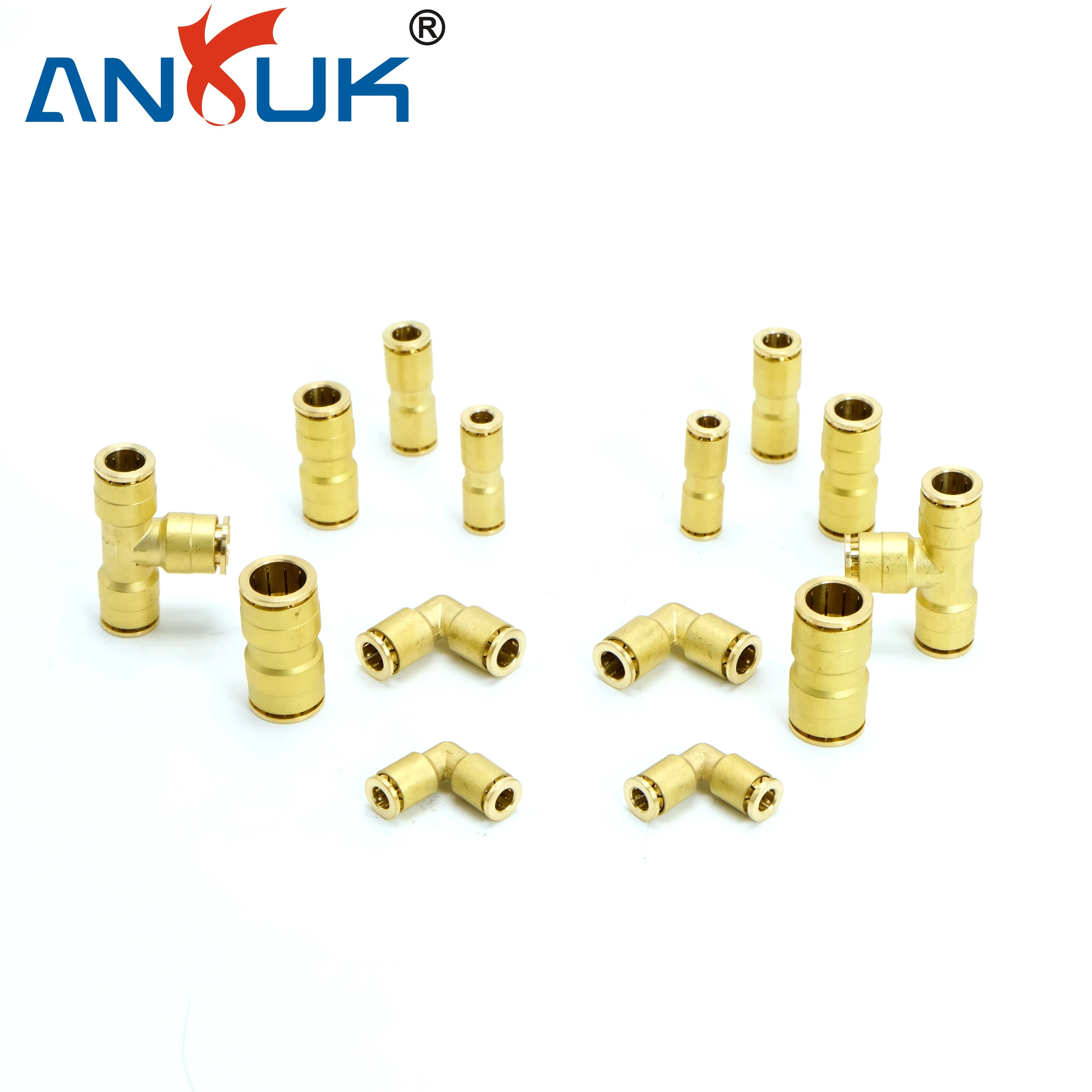 Pneumatic Air Connectors Quick Connect Air Fittings Plastic Pneumatic Brass Fittings Stainless Steel Hydraulic Quick Air Hose Pipe Pneumatic Fittings