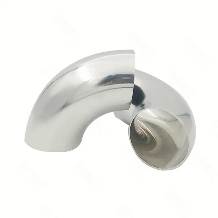 90 Degree Polished Stainless Steel Sanitary Bend