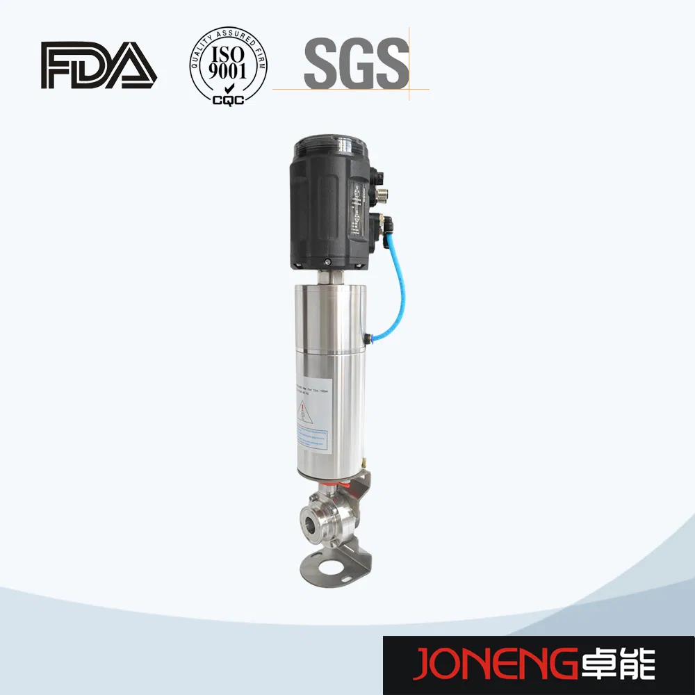 Hastelloy Hygienic Sanitary Pneumatic Manual DN50 Butterfly Valve Price Wenzhou