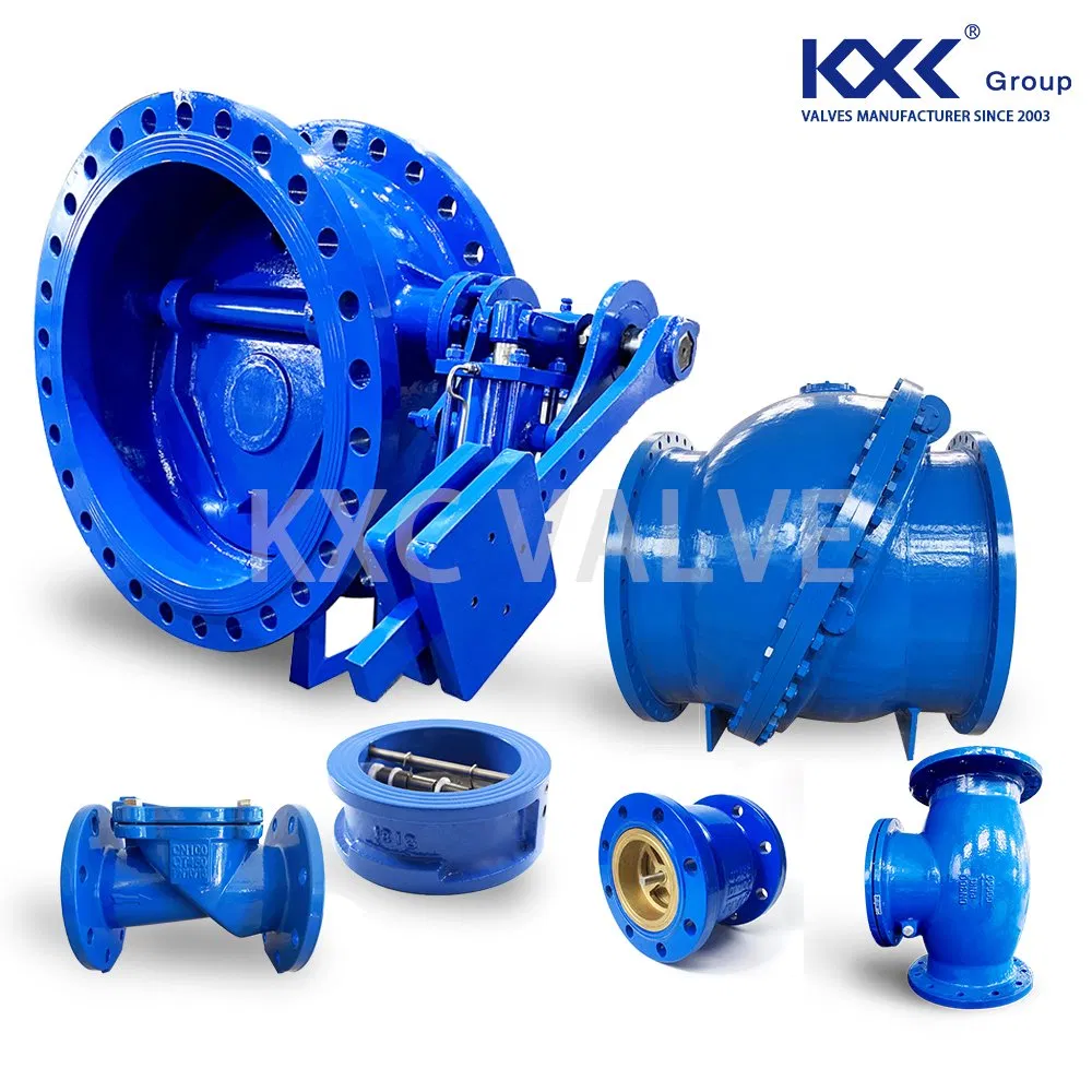 Pn16 Duction Cast Iron Body Flang Silence Double Plate Swing Lift Ball Type Non Return Valve Check Valve