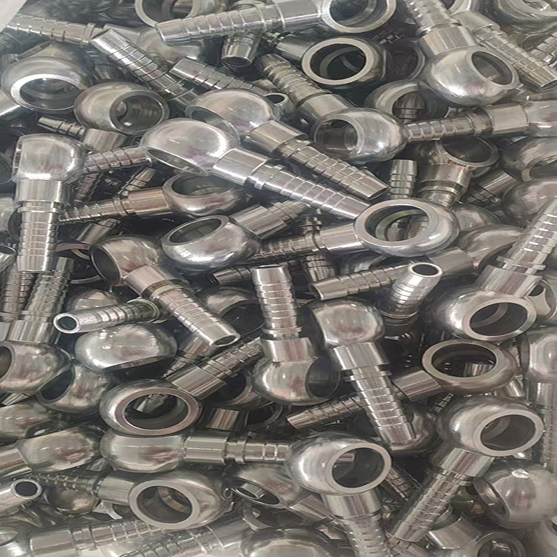 Forged Metric 3/4" Male Thread 24 Cone Seat Stainless Steel Hydraulic Hose Nipple Fittings 10411 10511, Huaj Factory OEM