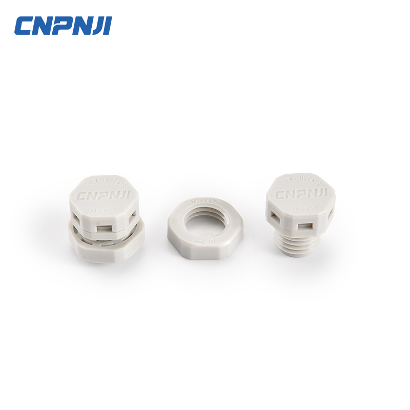 Cnpnji Plastic Pressure Relief Valve PTFE Membrane IP68 Screw Waterproof Breather Air Vent Plug Cable Gland
