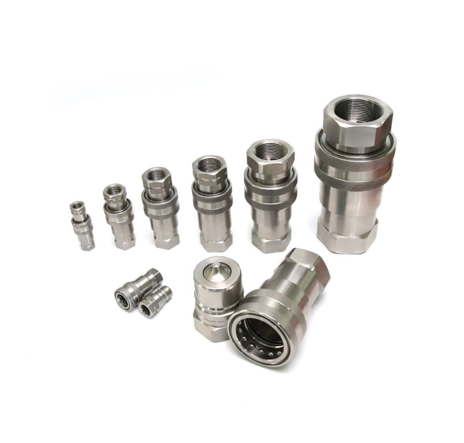 Hydraulic Connections ISO 7241-a Bsp Thread 1/4" Steel Quick Connect Hose Fittings Pressure Release Coupling