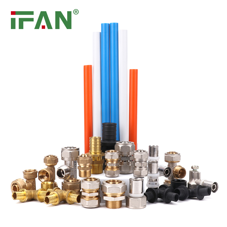 Ifan Plastic Brass Female Male Threaded Brass Bibcock Tap Ball Valve Fittings CPVC UPVC HDPE Pph Pex Push PPR PVC Pipe Fitting for Water Gas Irrigation