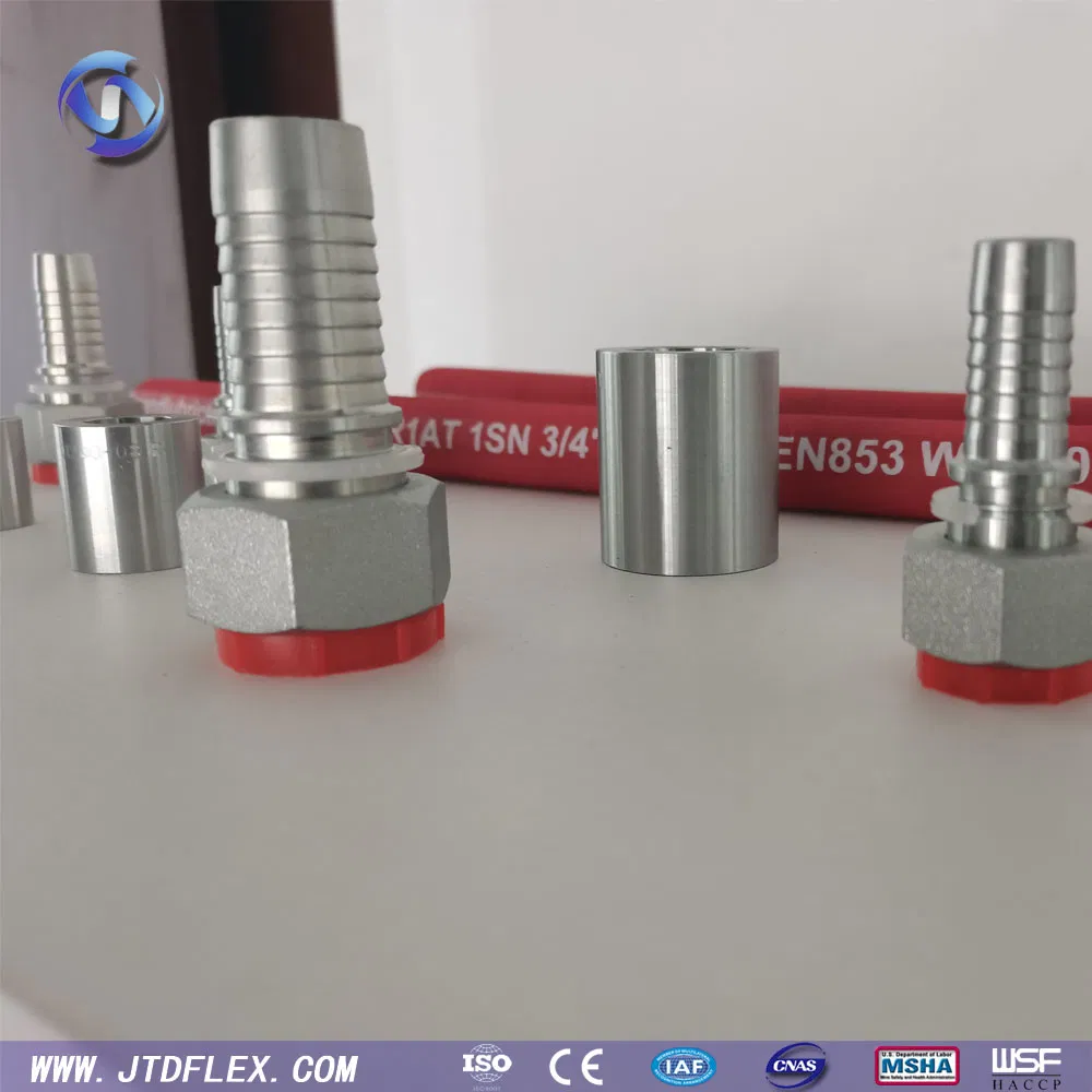 China Customized Reusable Carbon Stainless Steel High Pressure Adapter Jic Flange Metric American Quick Coupling Connector Hydraulic Rubber Pipe Hose Fittings