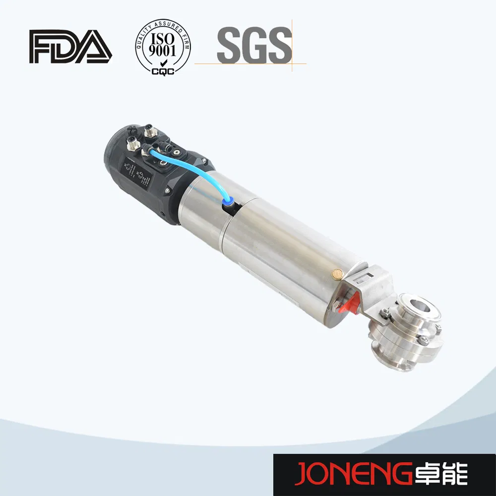 Hastelloy Hygienic Sanitary Pneumatic Manual DN50 Butterfly Valve Price Wenzhou