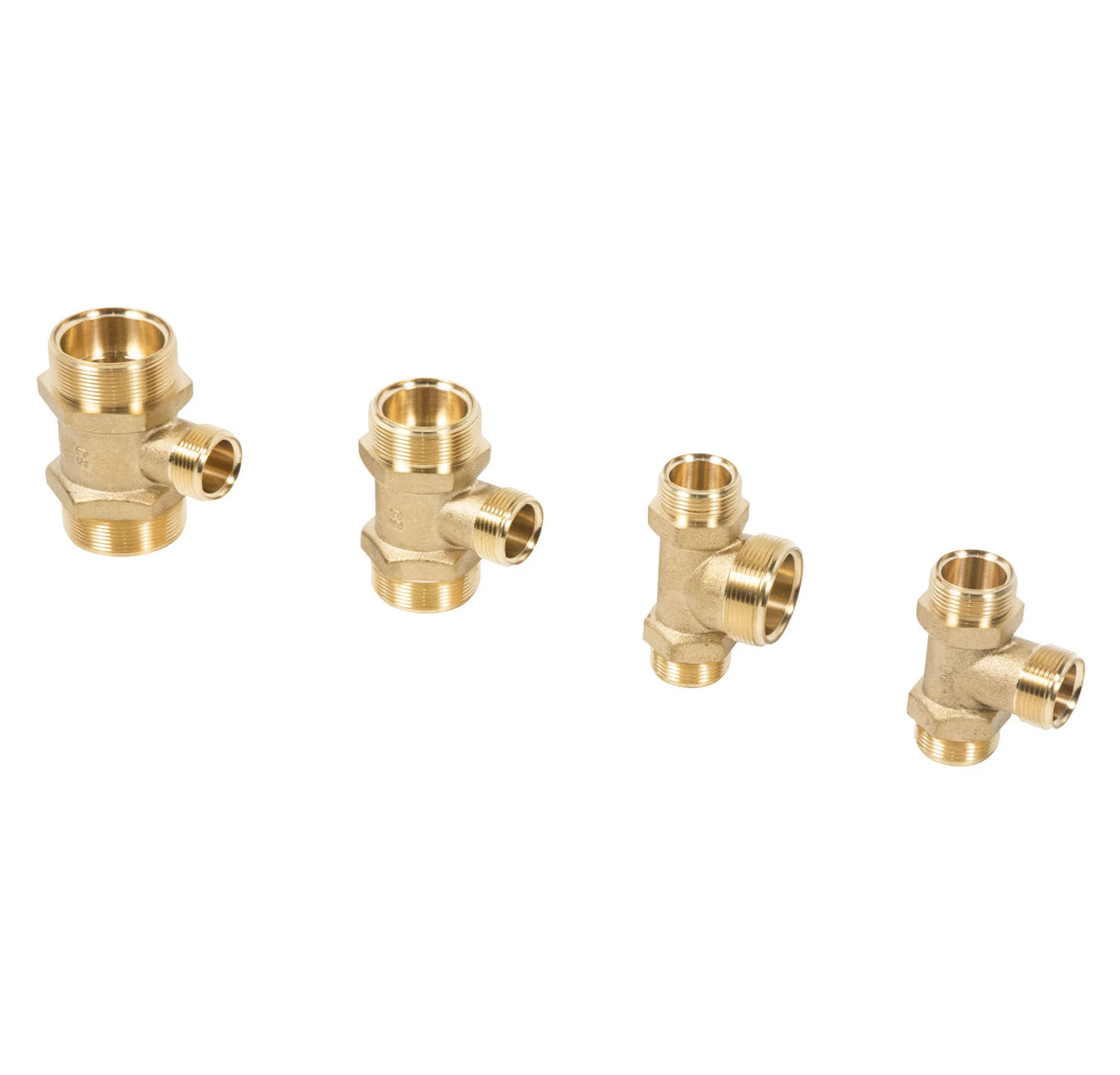 Connector Pneumatic Copper Brass Made Elbow Csst Gas Valve Hose Water Termination Compression Press Pipe Fitting