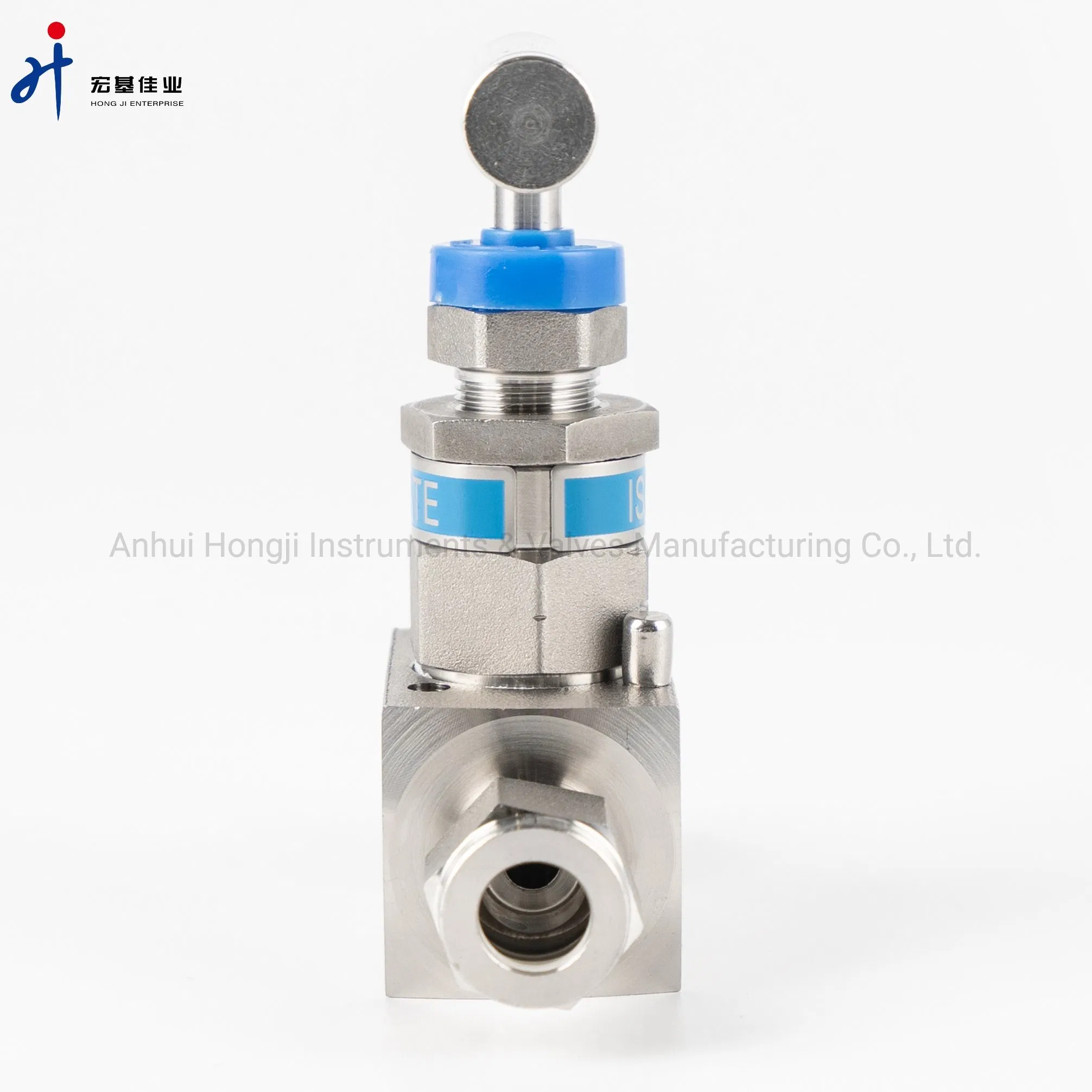 Stainless Steel Needle Valve with Silver Plated Dual Ferrules 1/4" Needle Valve for Oil