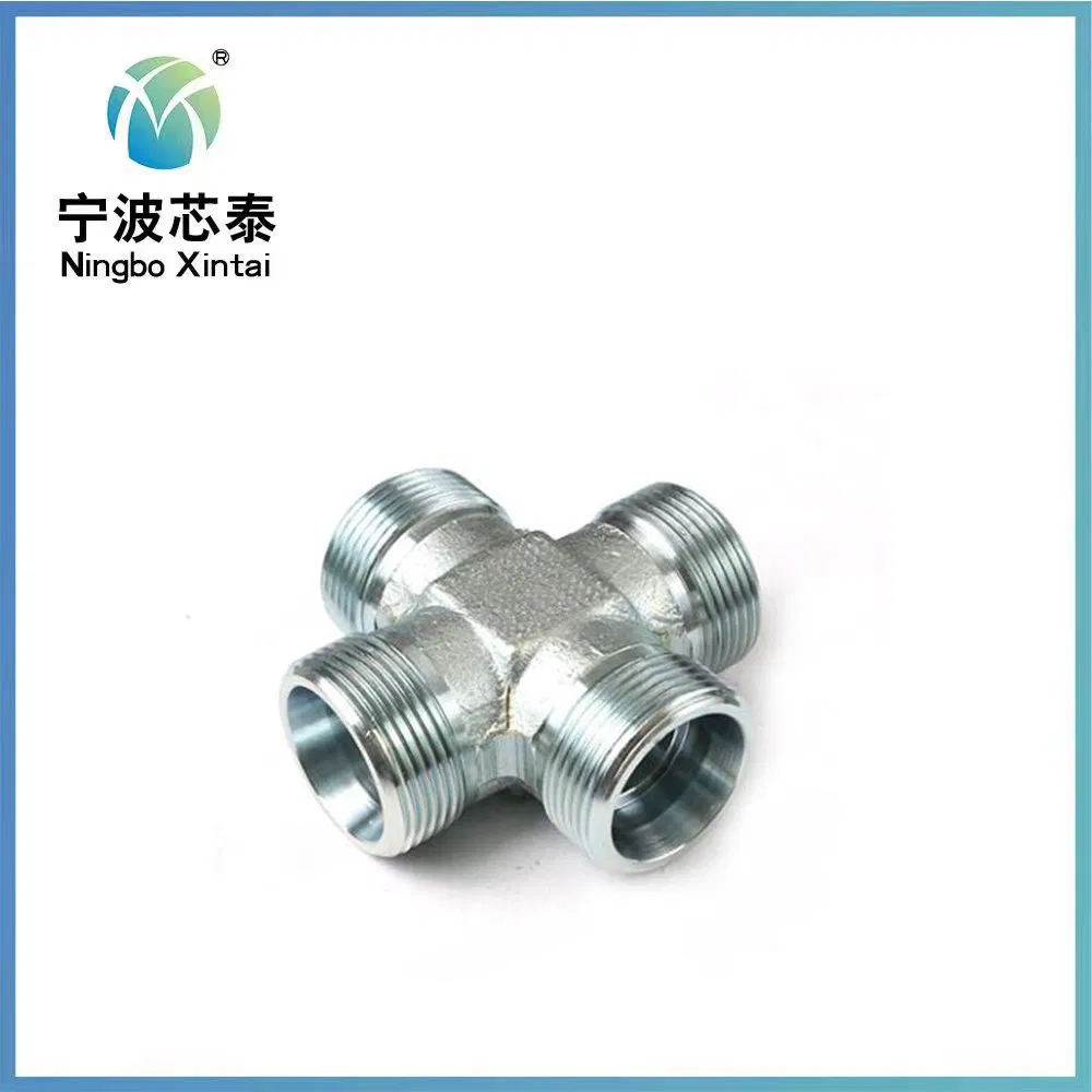 Xc Xd 316 Stainless Steel 2 Ways 4-Ways Cross Connector Tube Forged Pipe Round Tube Connector Compression Fitting