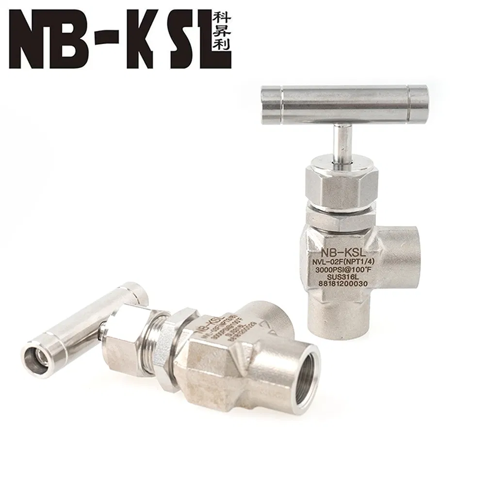 High Strength Stainless Steel High Pressure Female Thread Gas Needle Valve
