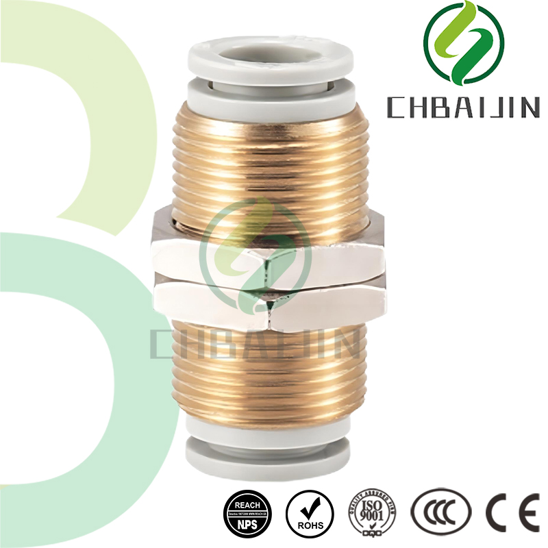 Heavy-Duty Panel Mount Female Pipe Connector for Industrial Use