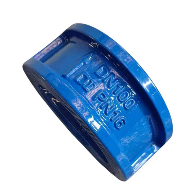 Ductile Cast Iron Double Disc Door Wafer Type Dual Plate Butterfly Check Valve for Oil Gas Connection