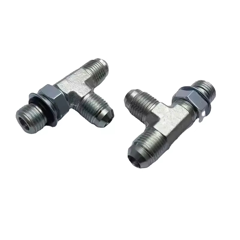 SAE Standard Carbon Steel Male Jic Tee Pipe Hydraulic Tee Fittings