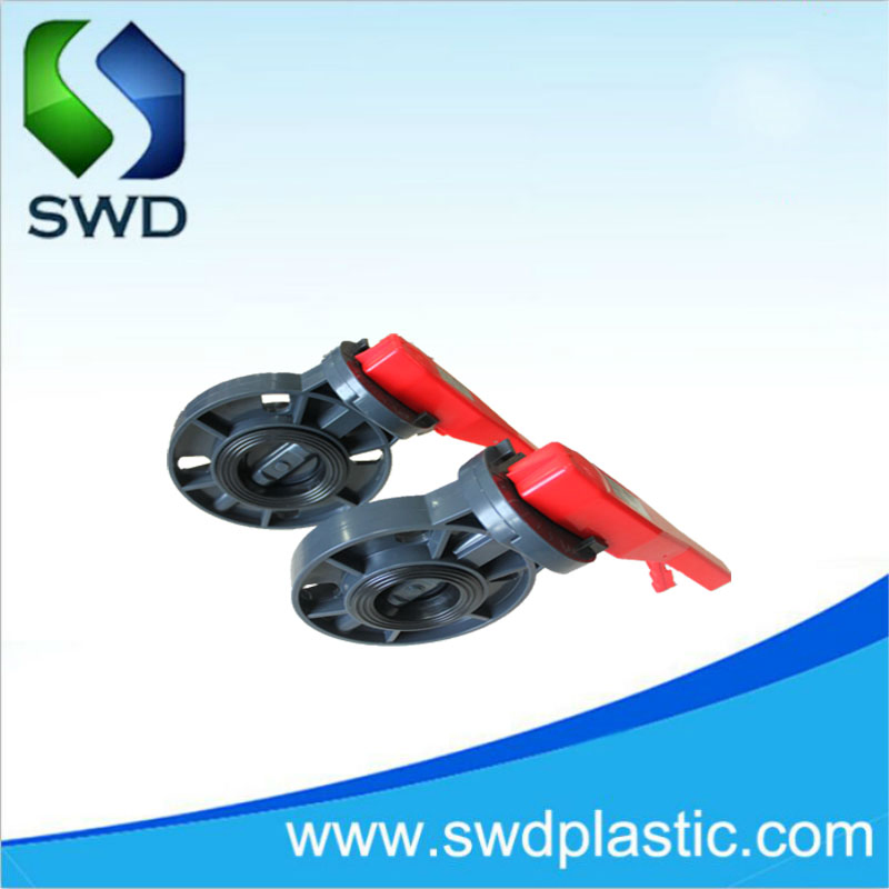Plastic PVC CPVC Pph Butterfly Valve with Lever Handle Top Quality