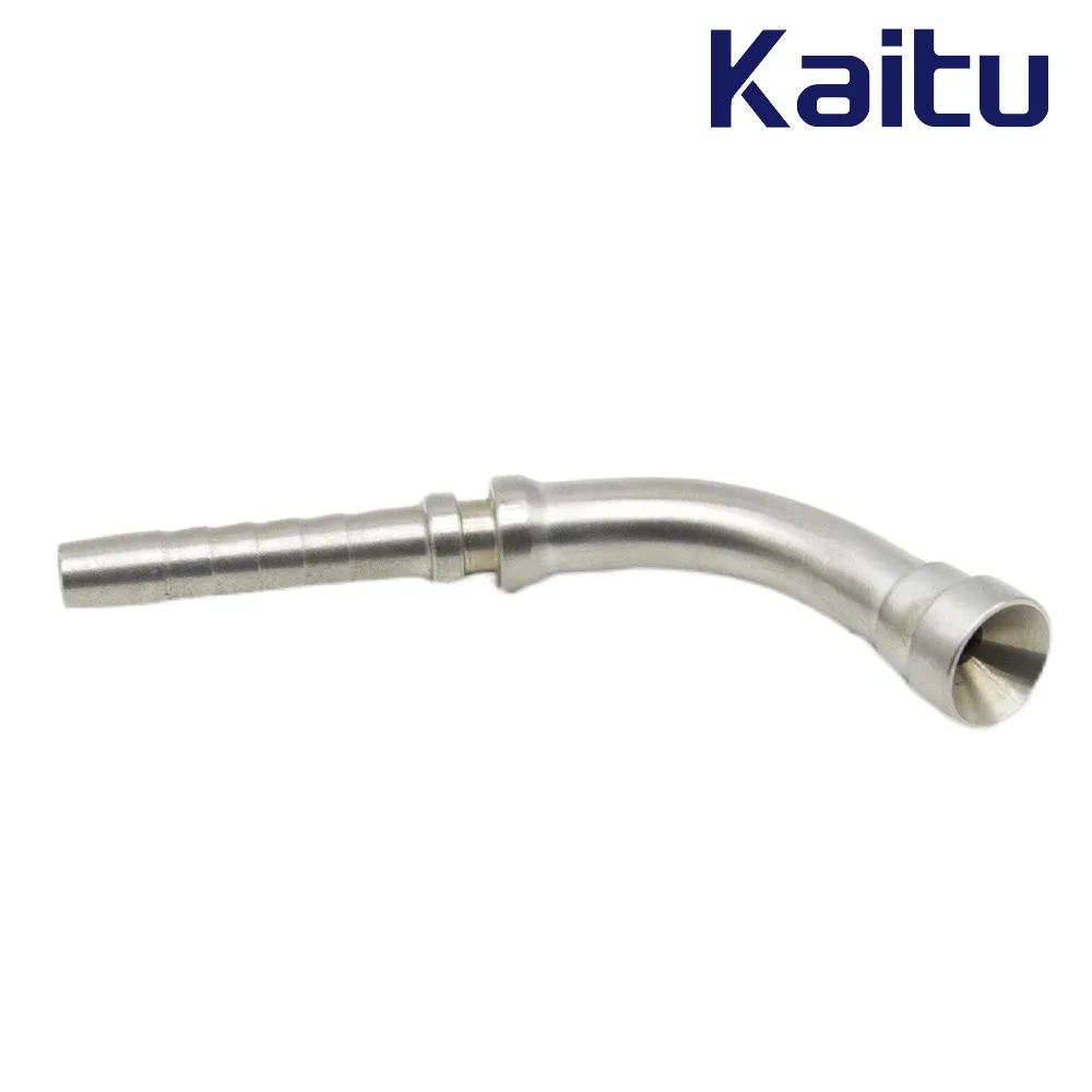 Industrial Grade Hose Pipe Adapter 45° GB Metric Female 74° Cone Seat Swaged Connector