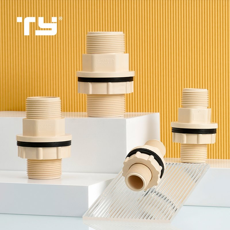 High Quality ASTM D2846 Plastic/CPVC Pipe Fittings Long Male Plug Socket Female Brass Coupling Elbow Adapter Over Bend Clip