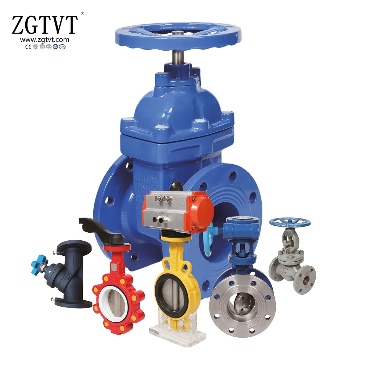 Gate Check Butterfly Ball Globe Pressure Reducing Control Pneumatic Electric Industrial Valve