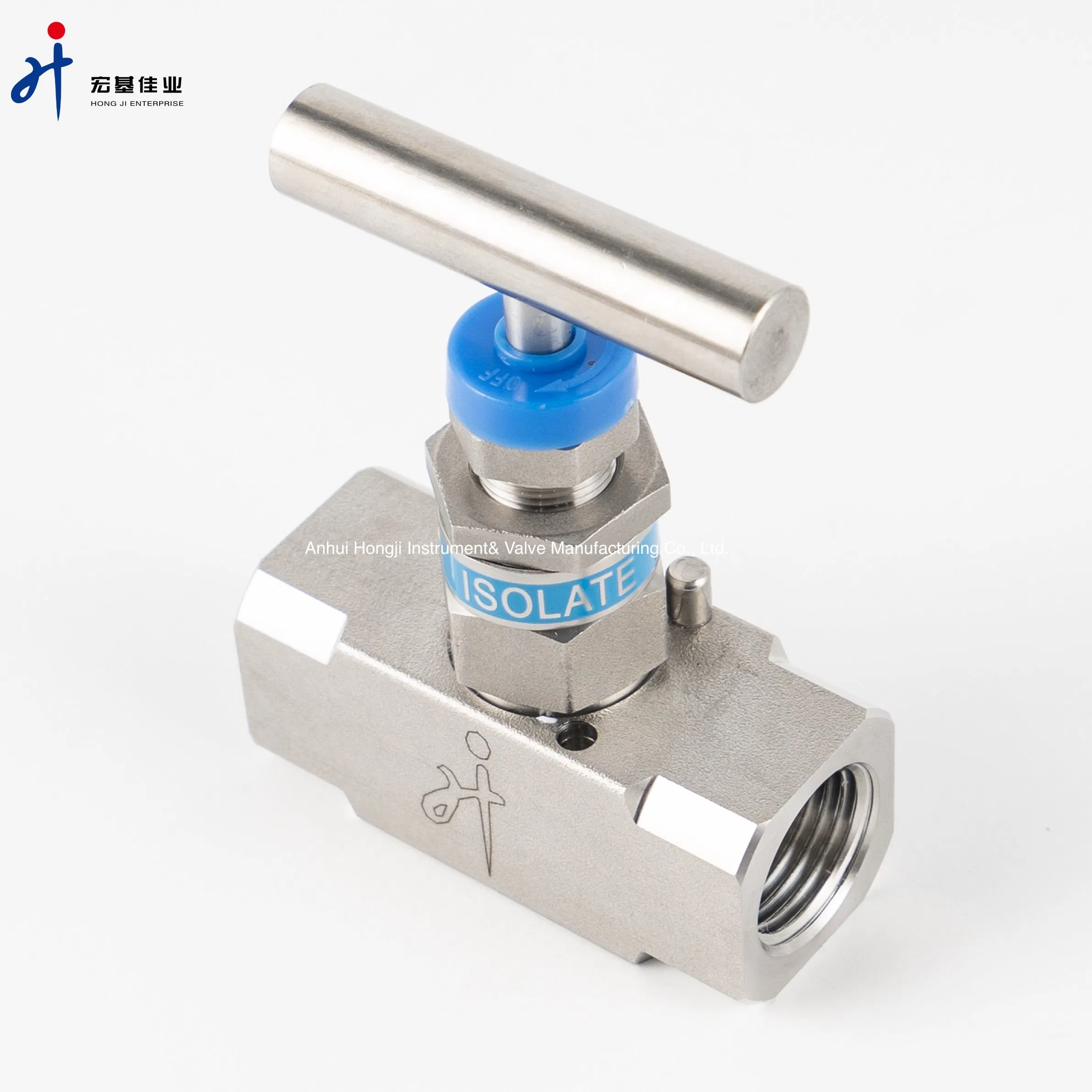 Stainless Steel Forged Needle Valve 1/2 NPT Female Thread 6000psi Instrument Needle Valve