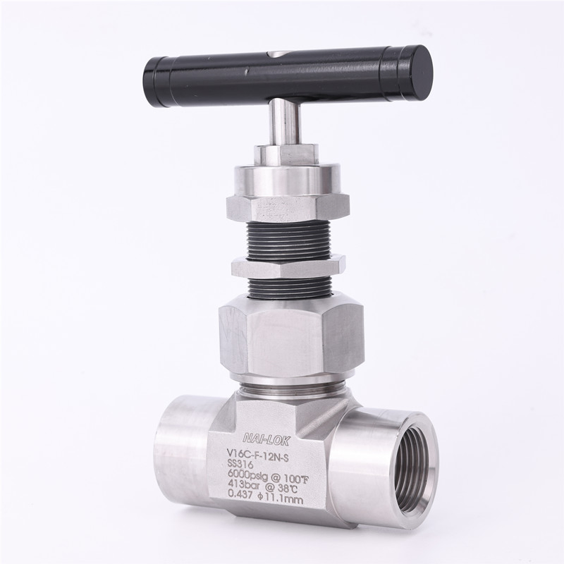 1/2 Female Male NPT Petrochemical Stainless Steel 316 Flow Control Needle Valves