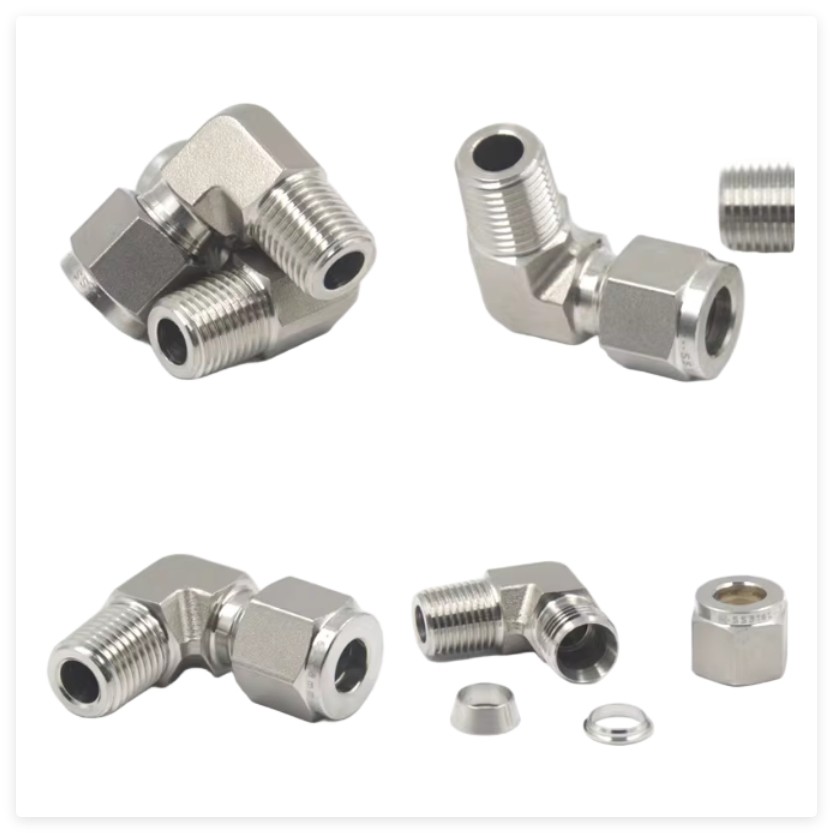 316 Stainless Steel VCR Fittings Swagelok Type Forged Face Metal Gasket Seal Fittings 1/8"-1" ASTM A276 OEM Available