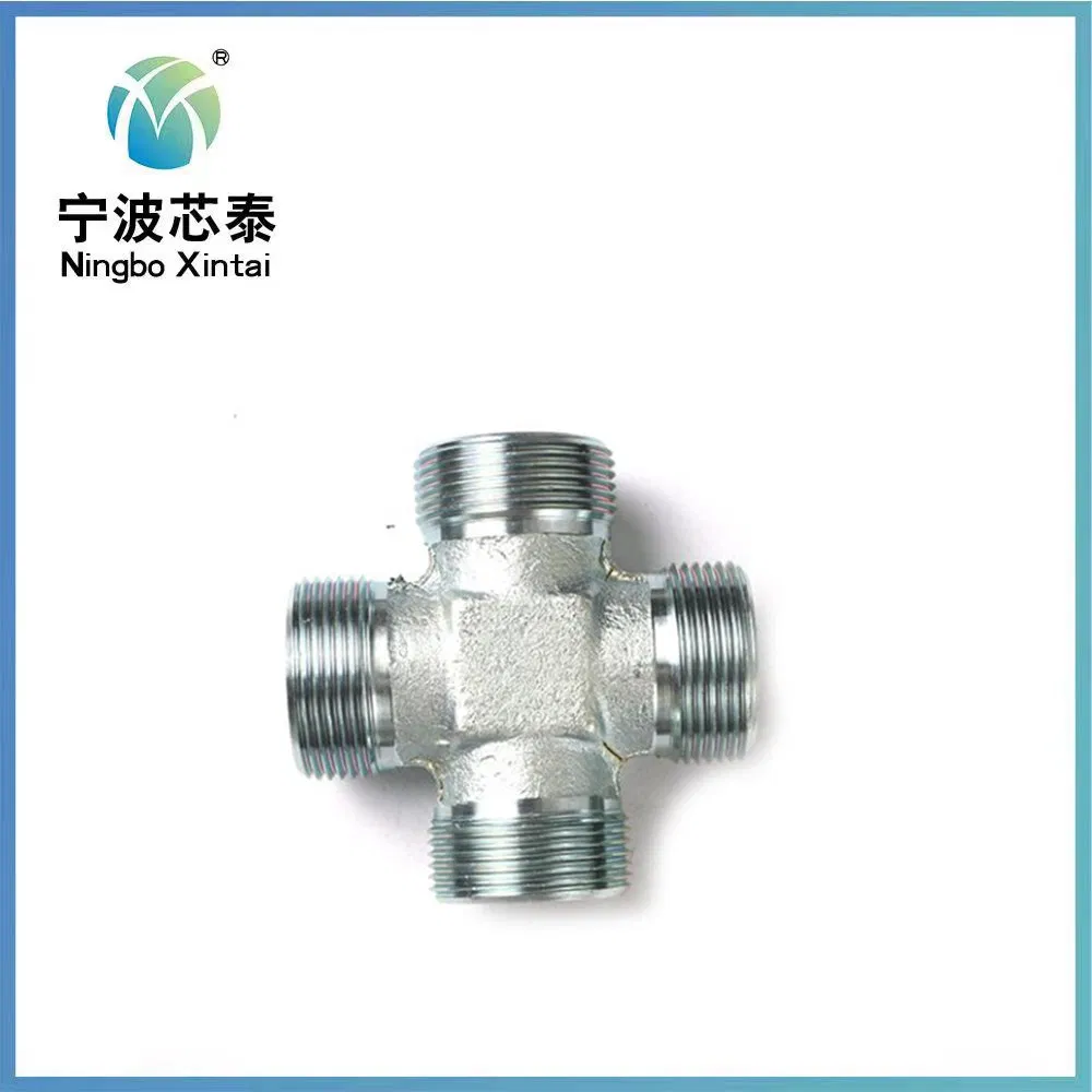 Xc Xd 316 Stainless Steel 2 Ways 4-Ways Cross Connector Tube Forged Pipe Round Tube Connector Compression Fitting