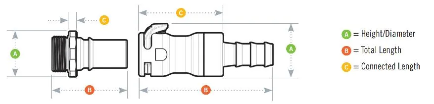 LQ8 Series Brass Quick Disconnect