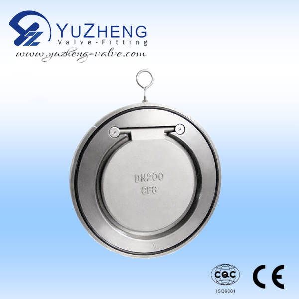 Stainless Steel 304/316/CF8/CF8m/Wcb/Ci Double Disc/Single Disc Pressure Relief/Non Return Wafer Check Valve
