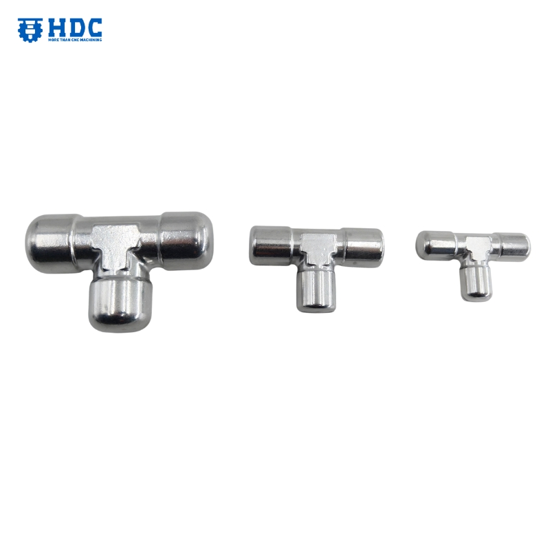 Aluminum/Stainless Steel Pipe Fitting Tee Pipe Fitting Hot Forging Part Forged Pipe Fitting