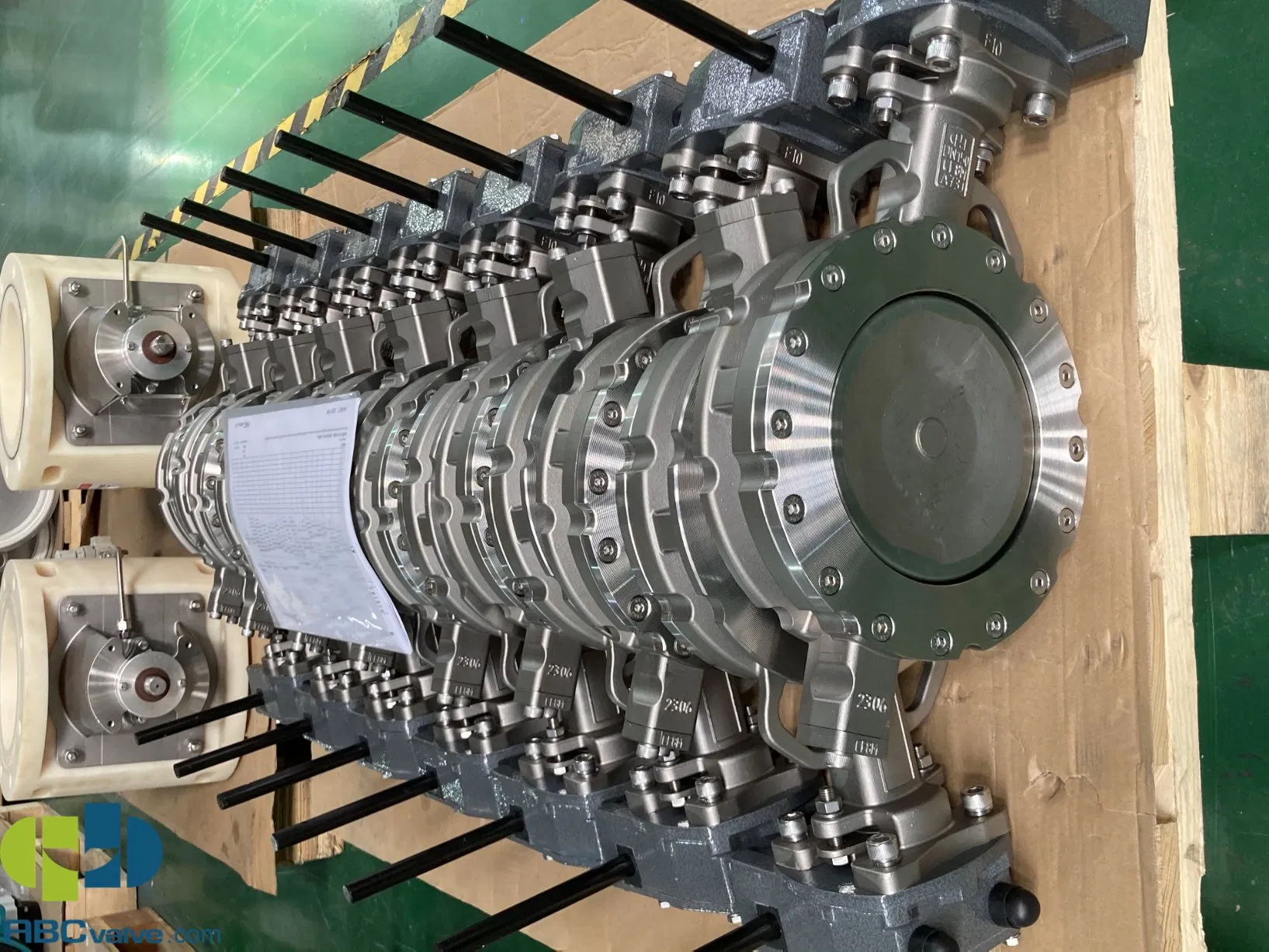 Wafer Lug High Performance Butterfly Valve with Electric Actuator for Air Treatment