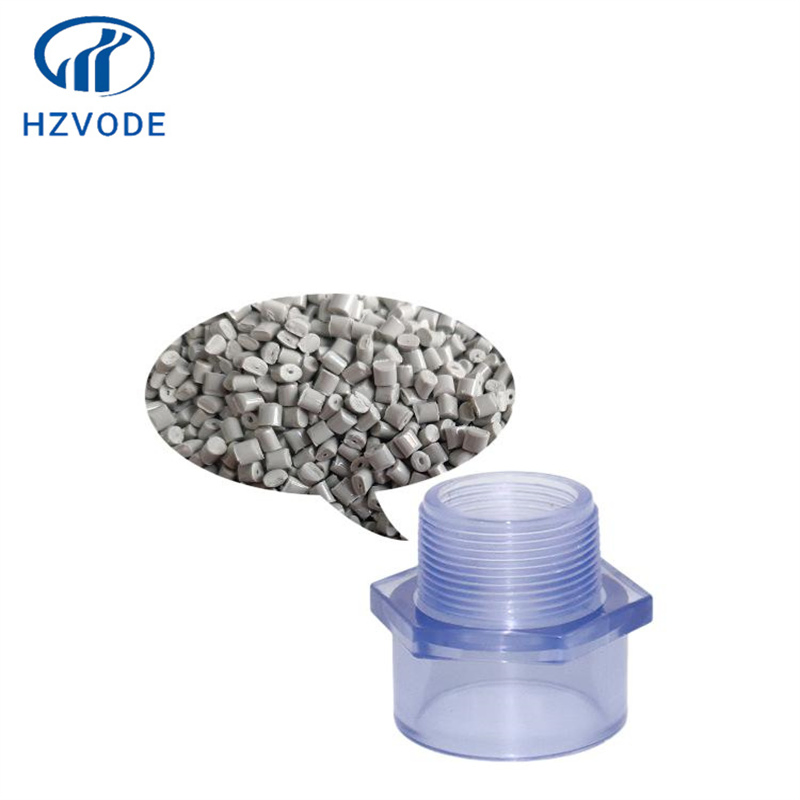 UPVC Transparent External Thread Connector, Industrial Water Treatment Transparent Pipe Fittings, UPVC Water Pipe Connector