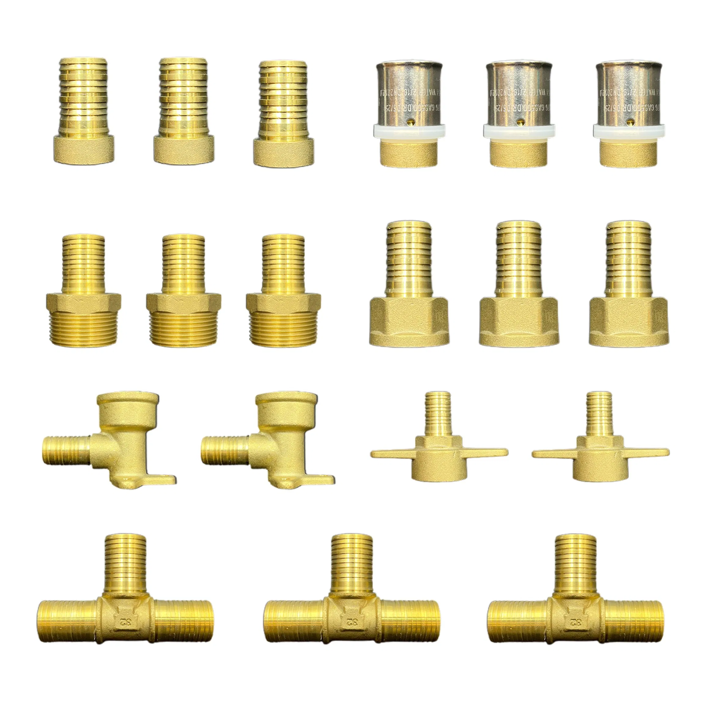Stainless Steel SS316 SS304/ Brass Pex Pipe Fittings Tee Elbow Coupling Adapter for Plumbing System