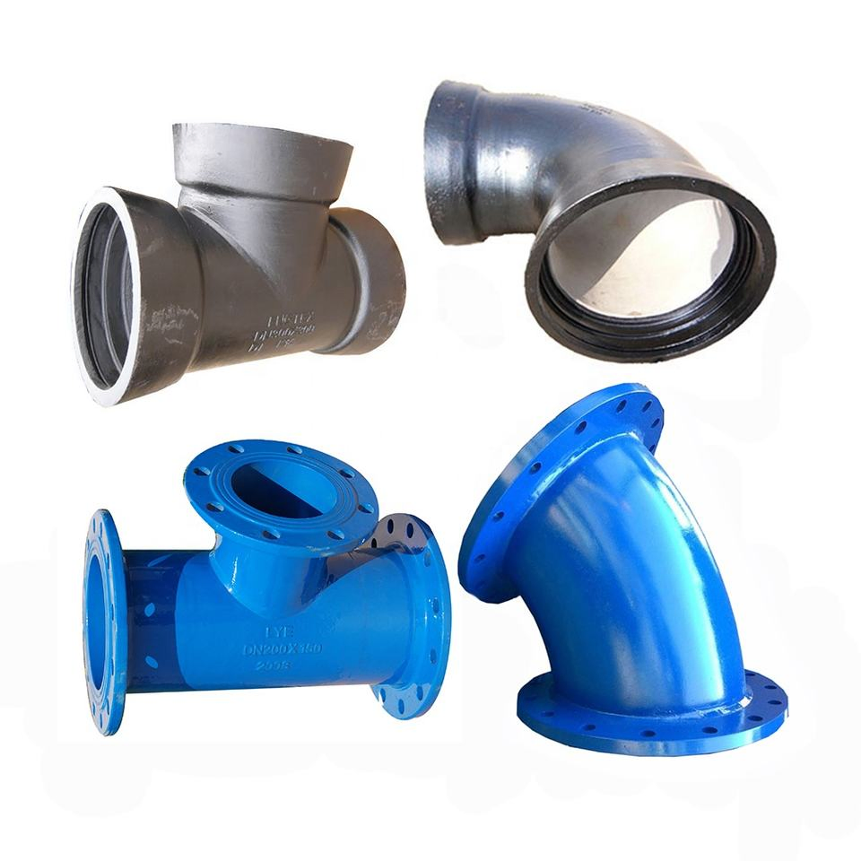 Any Size Ductile Cast Iron Pipe Fittings Flanged Water Pipe Fitting