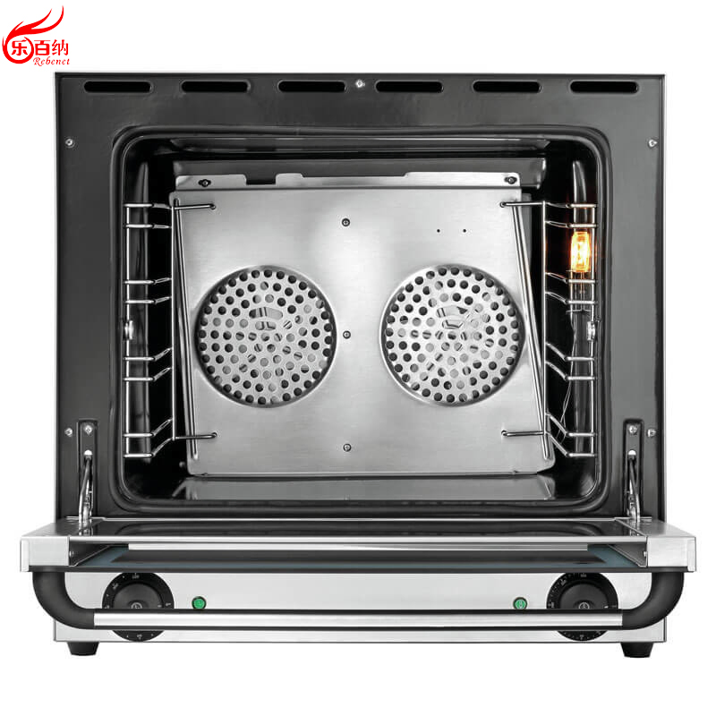 فرن كهربائي تجاري معتمد بسعة 62L مع convection لتحميص الخبز مع 4 صينية At39 H90 معدات المخابز (YSD-1AE)