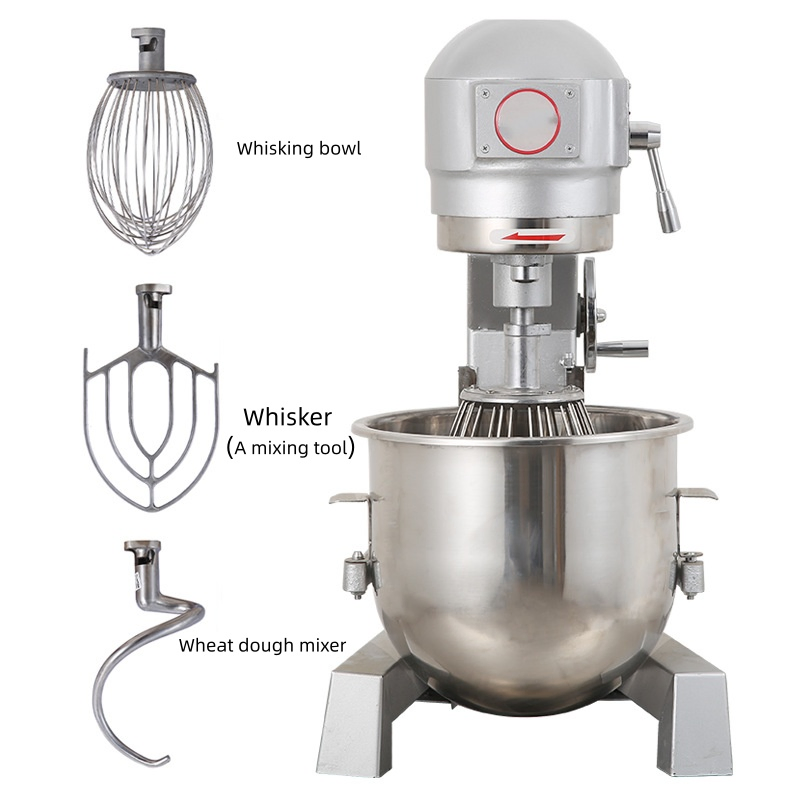 معدات المطبخ 30L خلاط طعام كهربائي من الفولاذ المقاوم للصدأ خلاط كوكبي مع خطاف ومضرب مسطح 3-in-1 آلة خلط خلاط قائم خلاط عجين/خلاط بيض في واحد