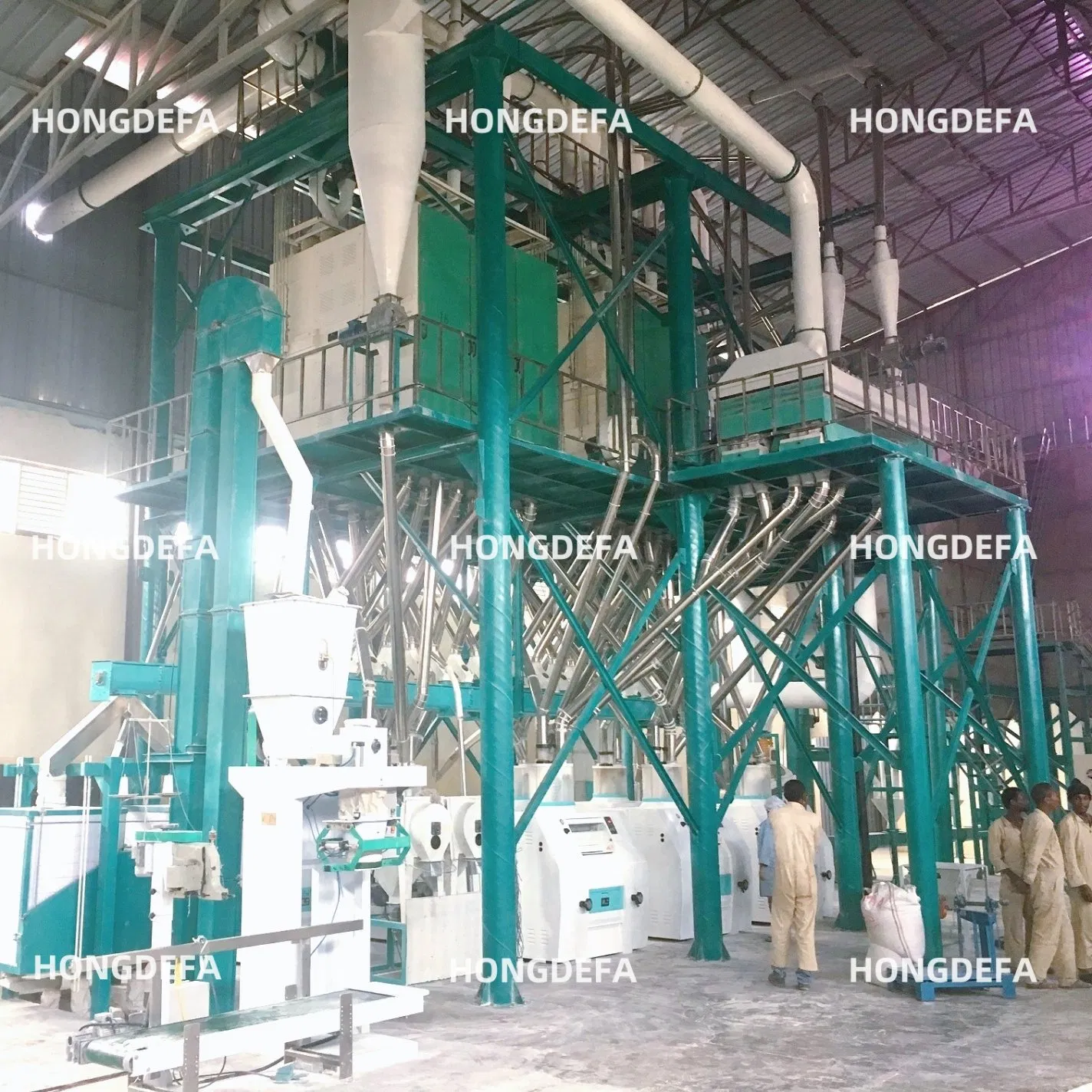 80t/D مصنع مطحنة دقيق القمح بتصميم وهيكل وفق المعايير الأوروبية