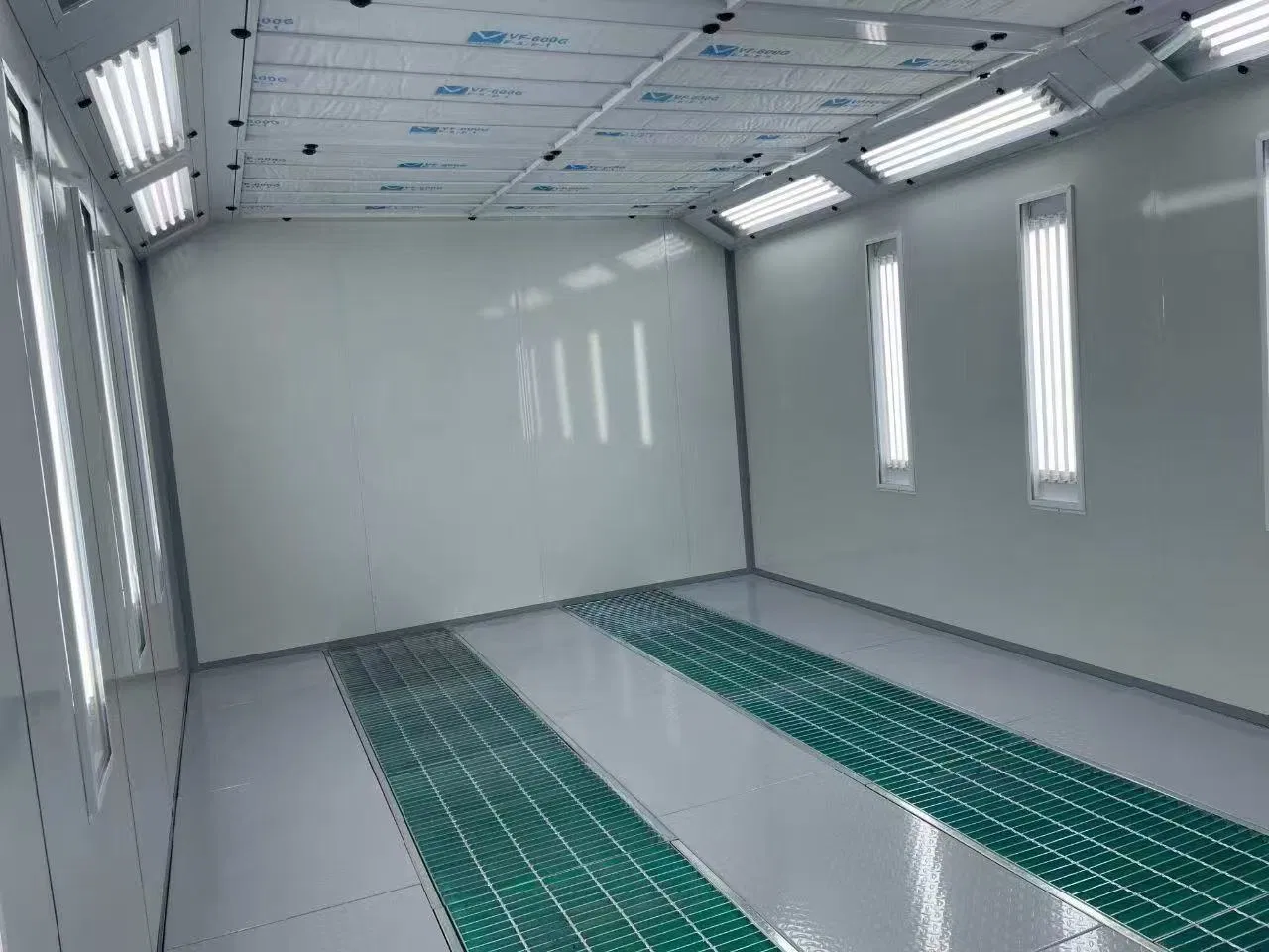 2025 نظام جديد لكابينة رش السيارات مع إضاءة LED تجفيف أسرع تقنية فرن مسحوق كهربائي يعمل بالديزل للدهان والخبز