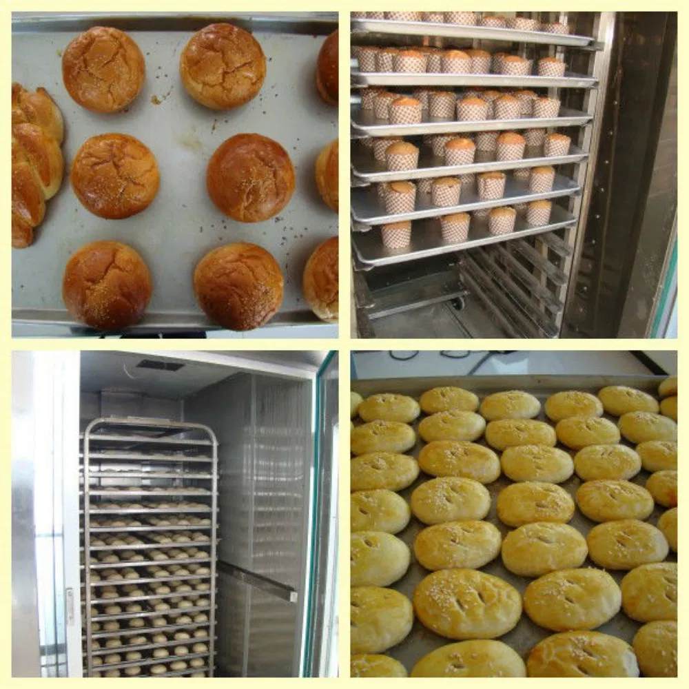 Gas Bread Baking Equipment Pizza Gas Burner 32 16 64 Trays Cookie Rotary Rack Ovens Rotating Rack Rotary Oven Wholesale Price for Commercial Bakery Food Factory