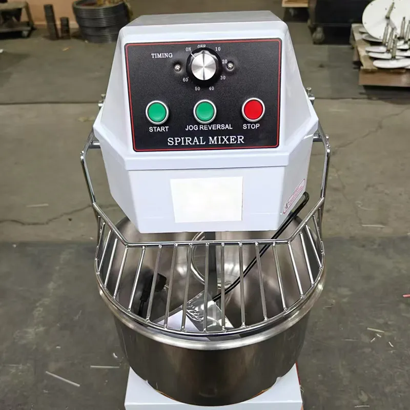 خلاط عجين كهربائي صناعي تجاري خلاط حلزوني مخبز آلة خبز معدات 8kg