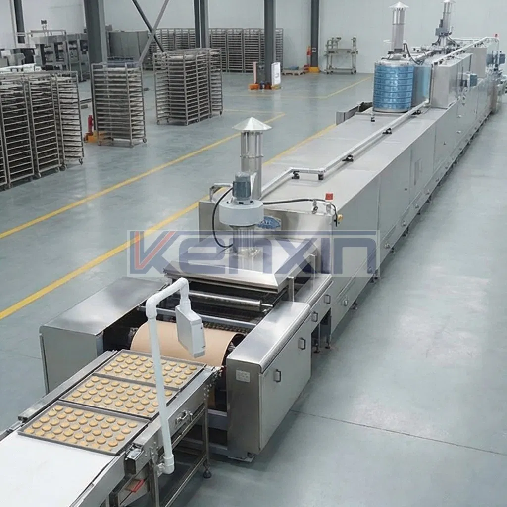نظام خبز نفق صناعي عالي السعة - فرن ناقل محكوم بدقة مع استعادة الطاقة