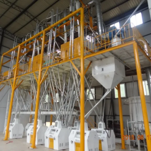 مصنع طحن القمح الكامل الفعال 60tpd-80tpd لإنتاج الدقيق الصناعي